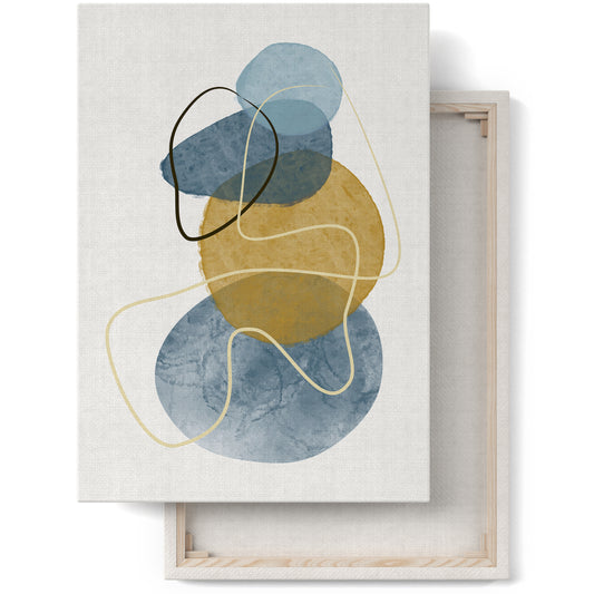 Blue Modern Artistic Canvas Print