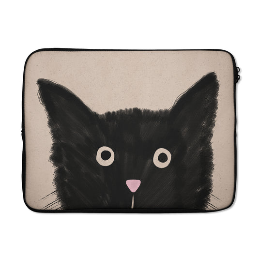 Funny Black Cat MacBook Sleeve