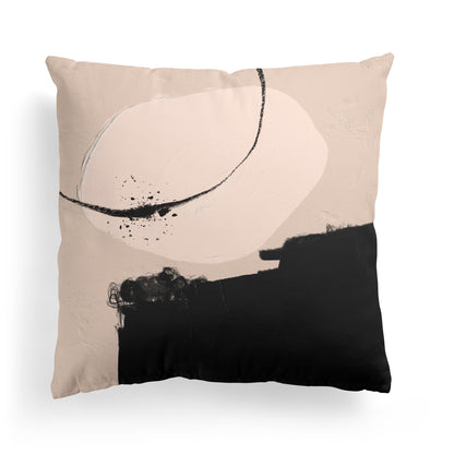 Rustic Brush Modern Art Throw Pillow