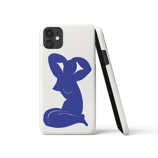 Nude Blue Woman iPhone Case