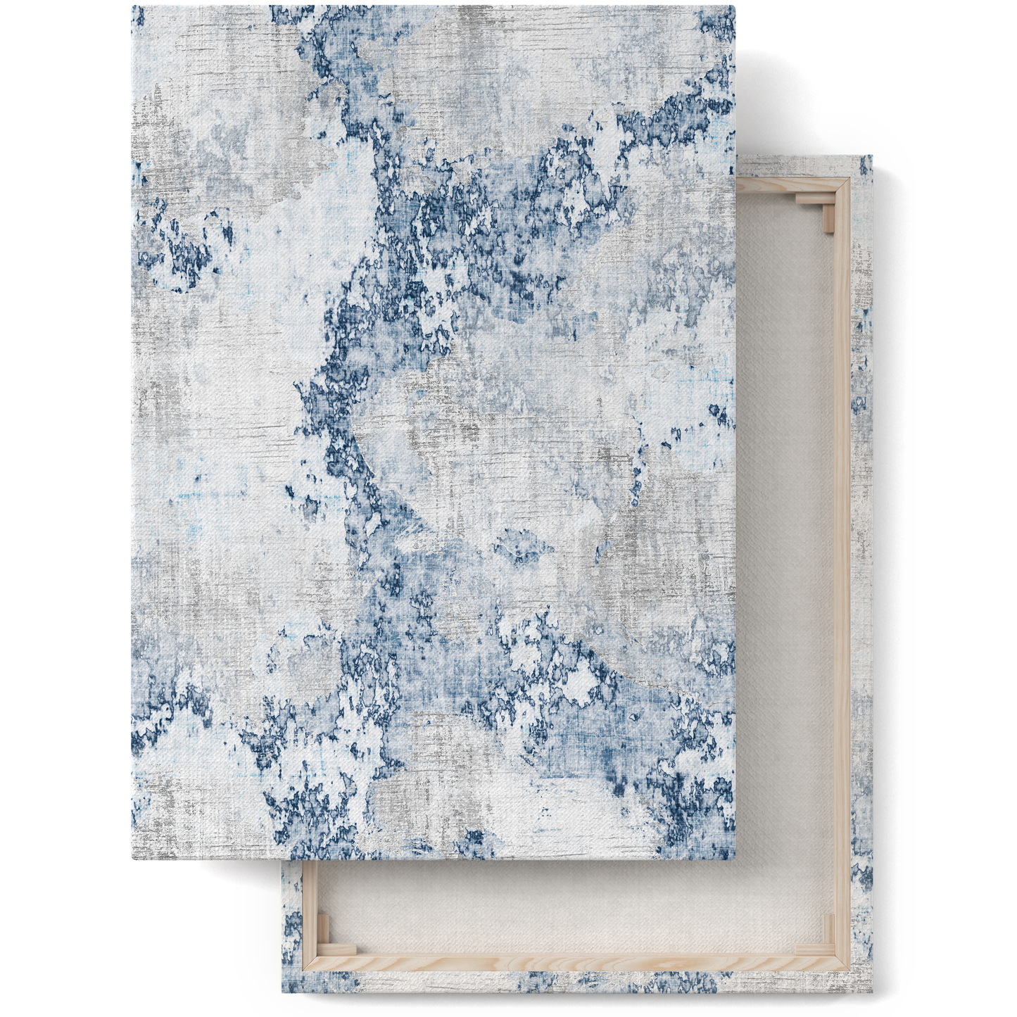 Light Blue Painting Wall Art Canvas Print