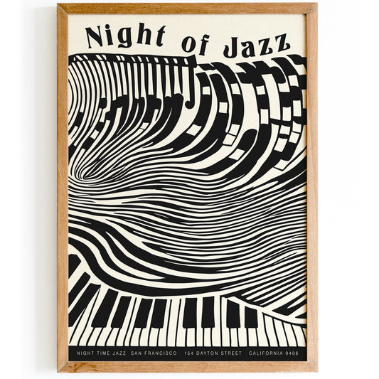 Night of Jazz San Francisco Poster