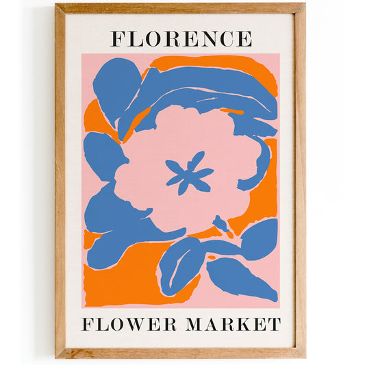 Florence Flower Market Poster