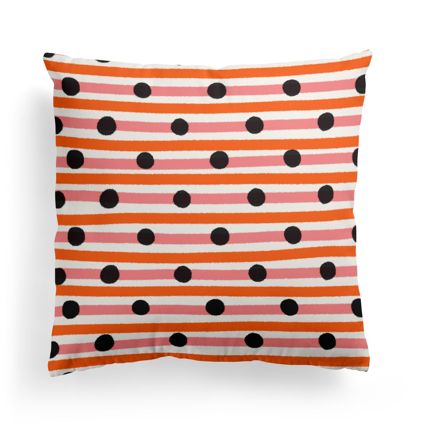 Lines and Dots Pattern Throw Pillow