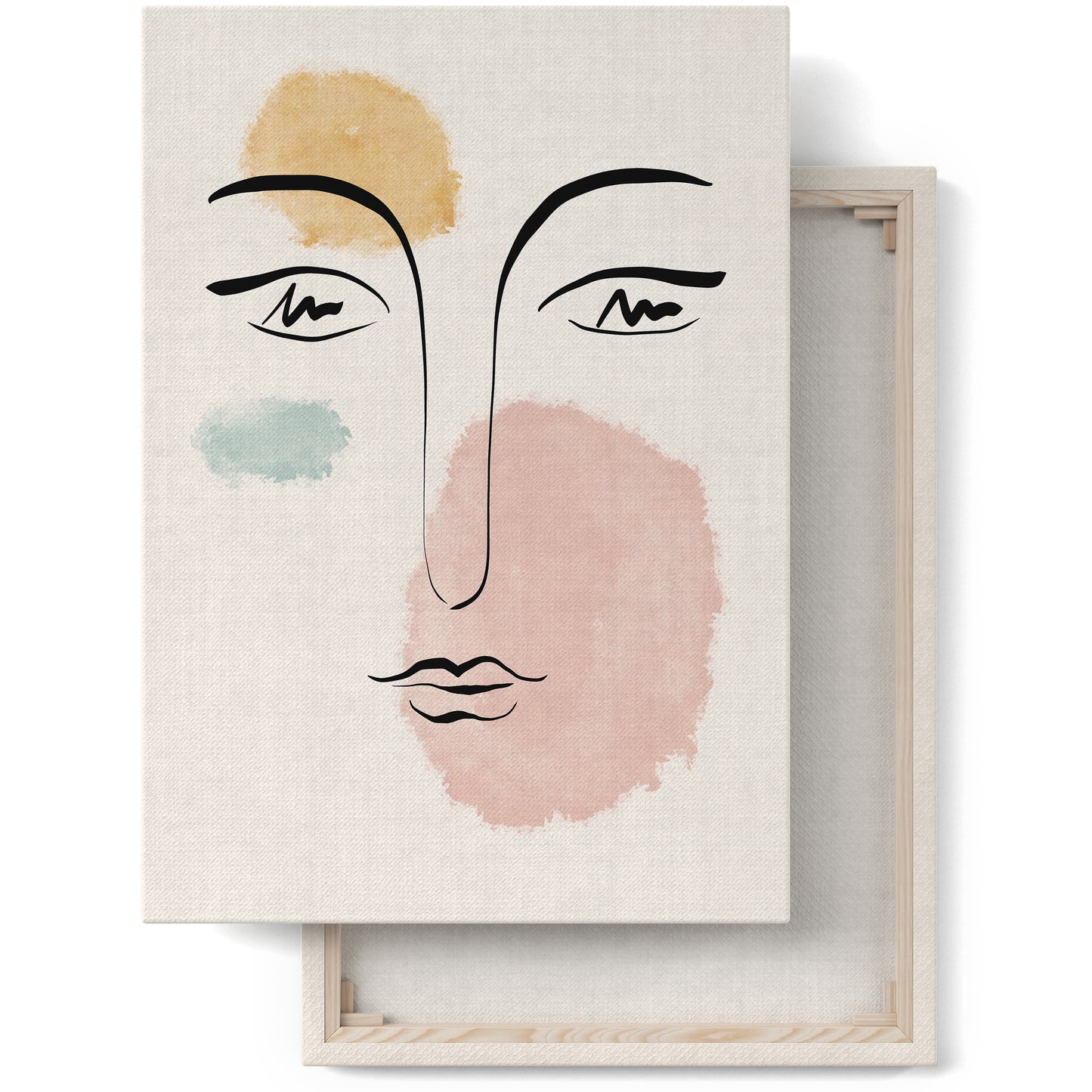 Picasso Woman Face Painting Canvas Print