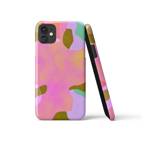 Painted Colorful Abstract iPhone Case