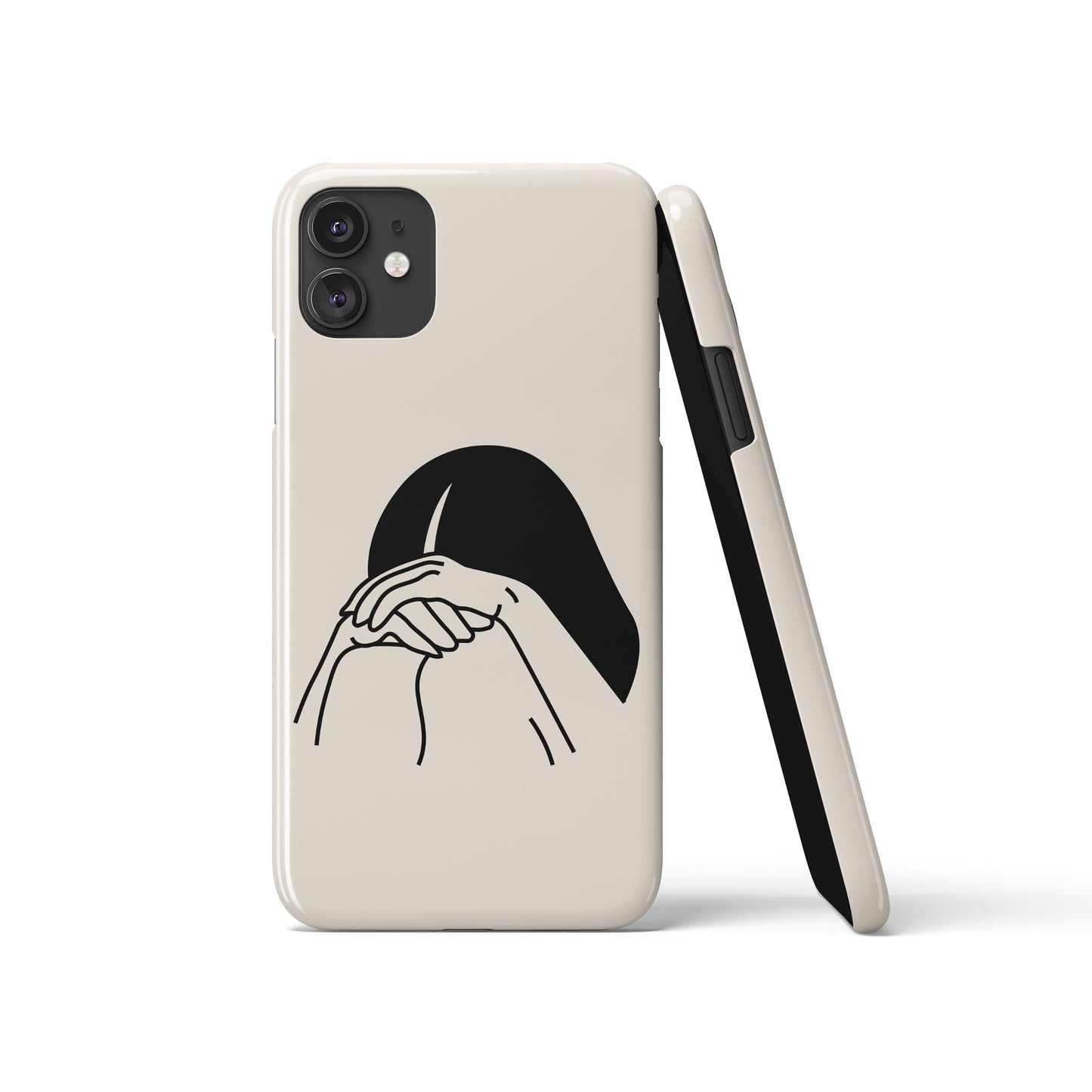 Aesthetic Lonely Girl iPhone Case