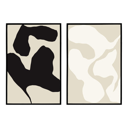 Set of 2 Abstract Shapes Prints