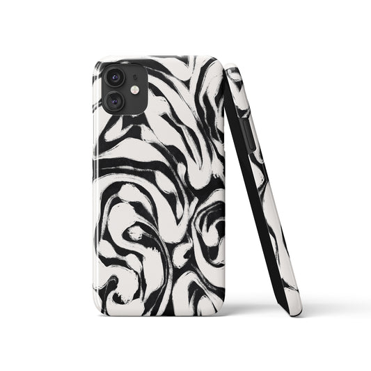 Black&White Abstract Art iPhone Case