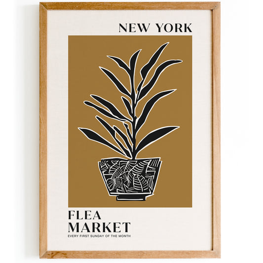 New York Flea Market Poster