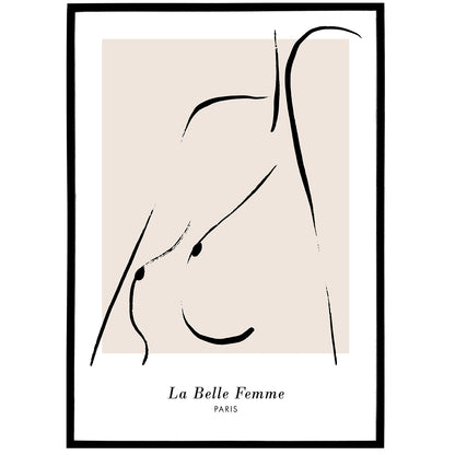 Female Body Minimalistic Poster