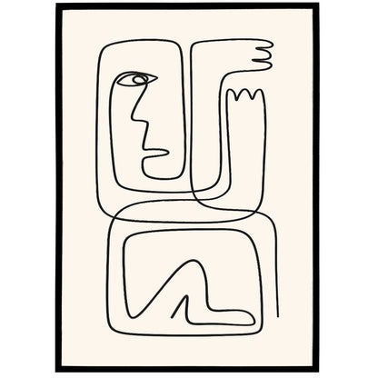 Picasso Line Art Print