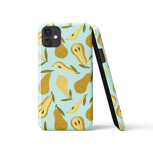 Pears Fruit Veggie Pattern iPhone Case