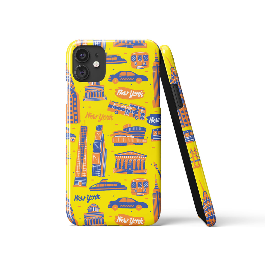 Yellow Taxi New York City iPhone Case