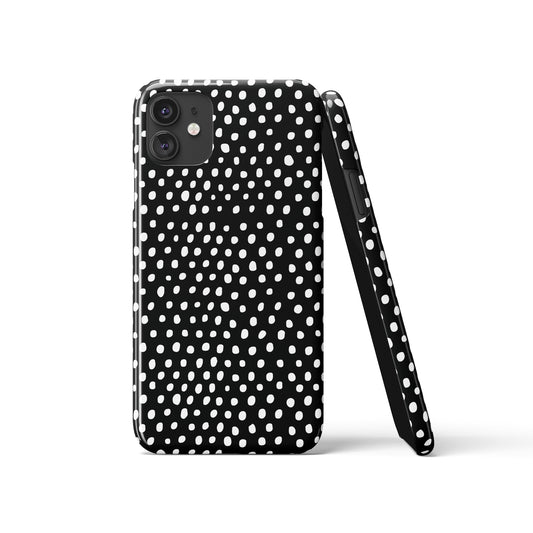 Black with Dots iPhone Case