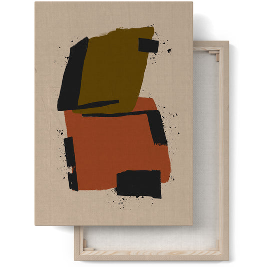 Modern Abstract Color Blocks Canvas Print