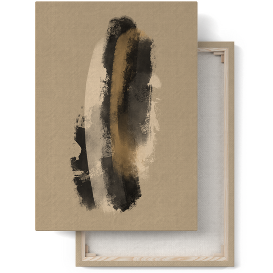 Elegant Modern Abstract Painted Canvas Print