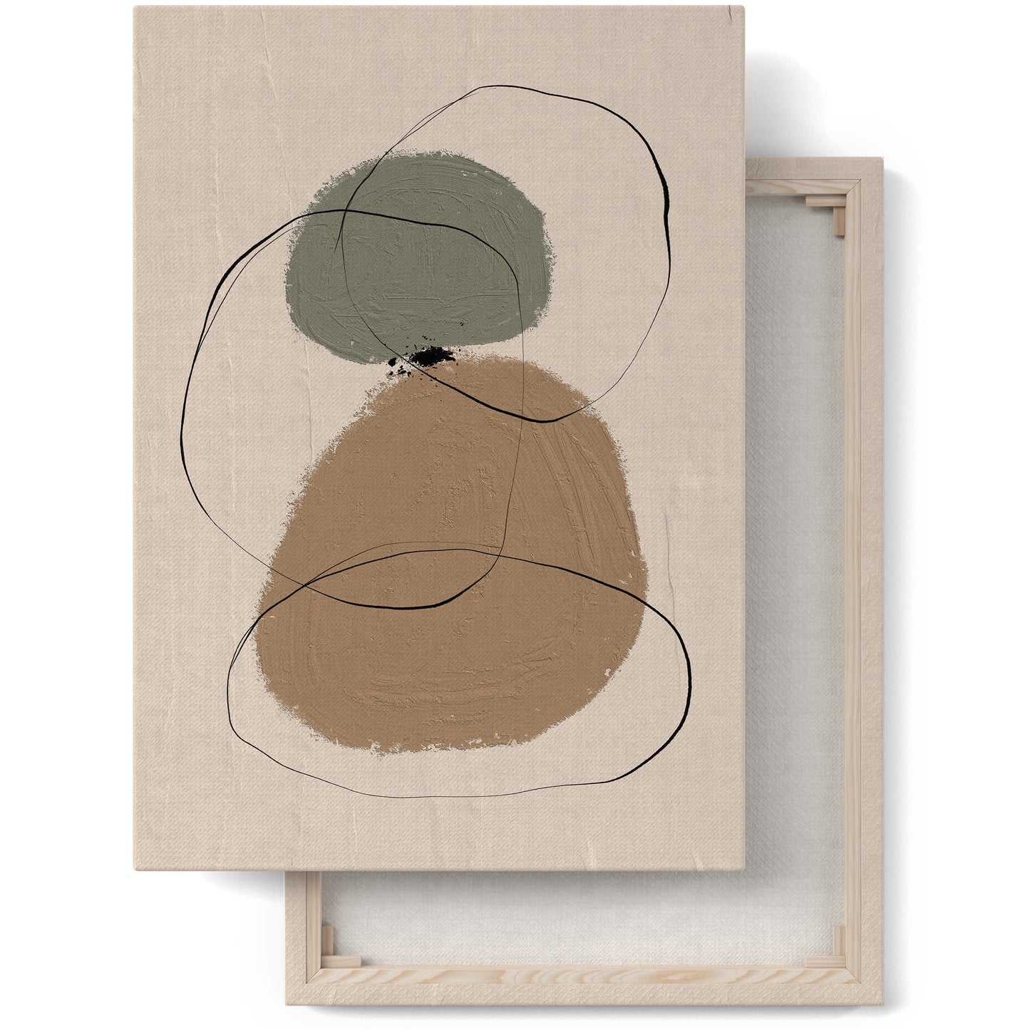 Minimalist Modern Beige Canvas Print