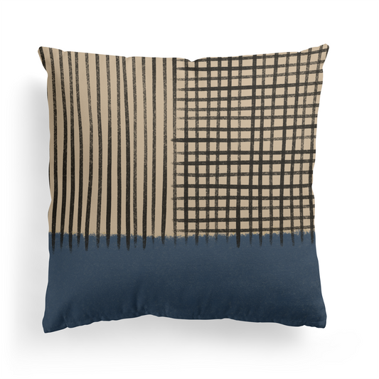 Mid Century Modern Retro Throw Pillow