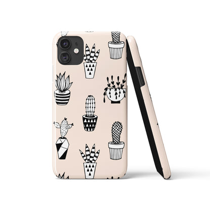 Cute Plants Cactus Pattern iPhone Case