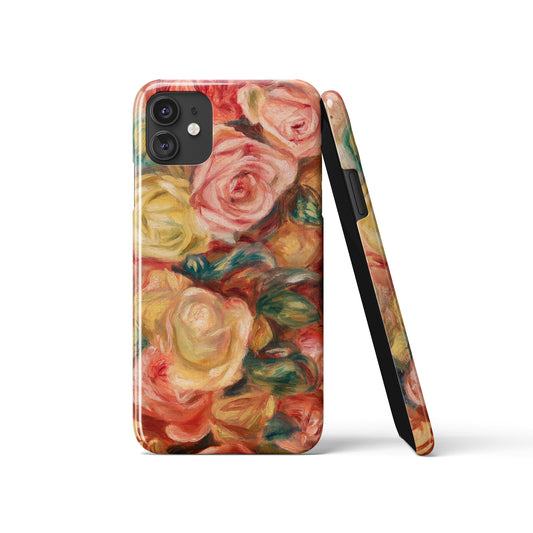 Painted Roses Floral iPhone Case