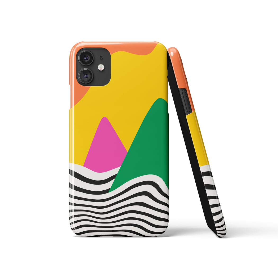 Groovy Colorful Landscape iPhone Case