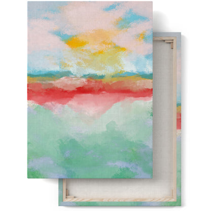 Painted Summer Landscape Canvas Print