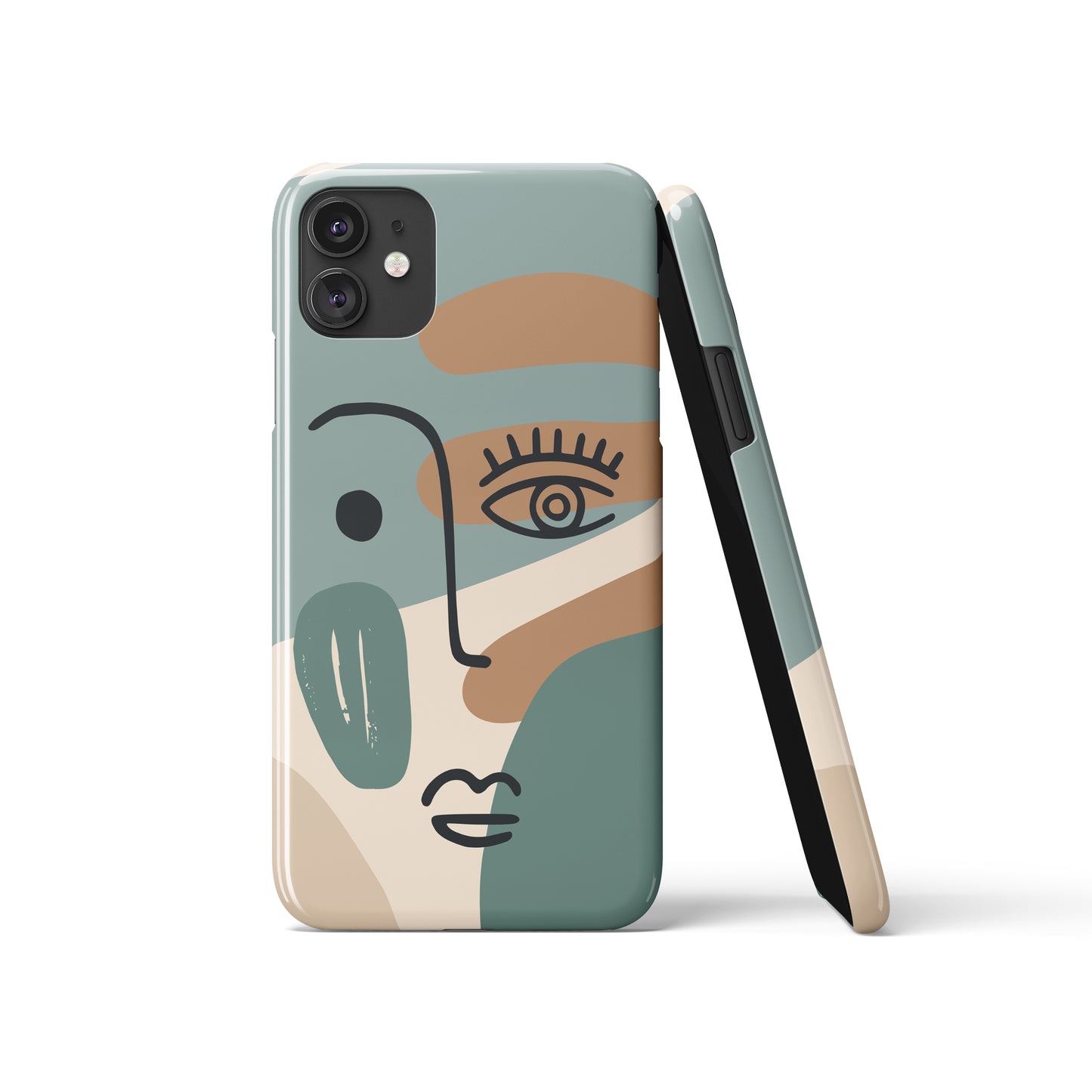 Picasso Line Art Face iPhone Case