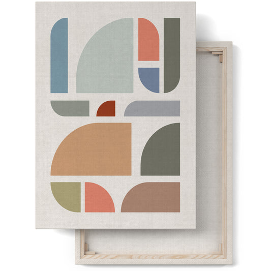 Boho Bauhaus Modern Canvas Print