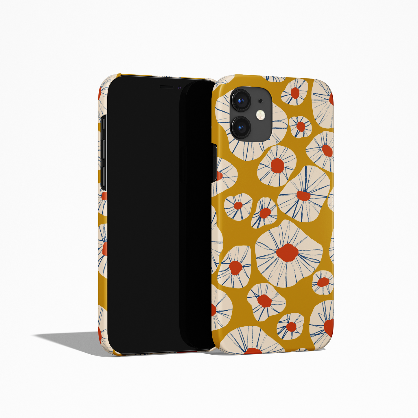 Modern Retro Abstract Pattern iPhone Case