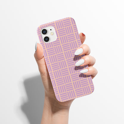 Violet Geometric Pattern iPhone Case