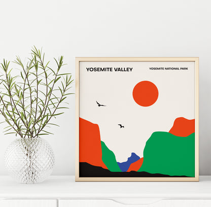 Yosemite Valley Print - Shop posters, Art prints, Laptop Sleeves, Phone case and more Online!