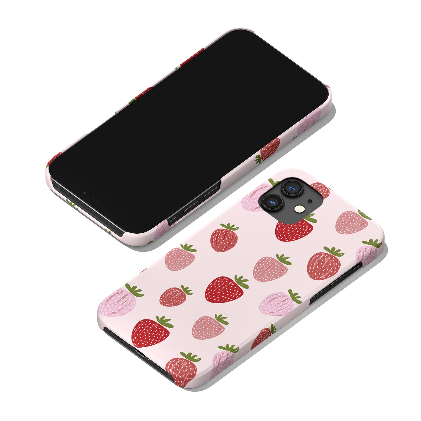 Pink Strawberry iPhone Case