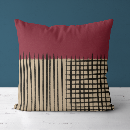 Rustic Vintage Style Throw Pillow