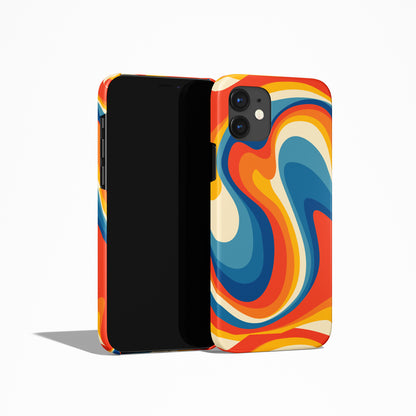 Colorful Retro Swirl iPhone Case