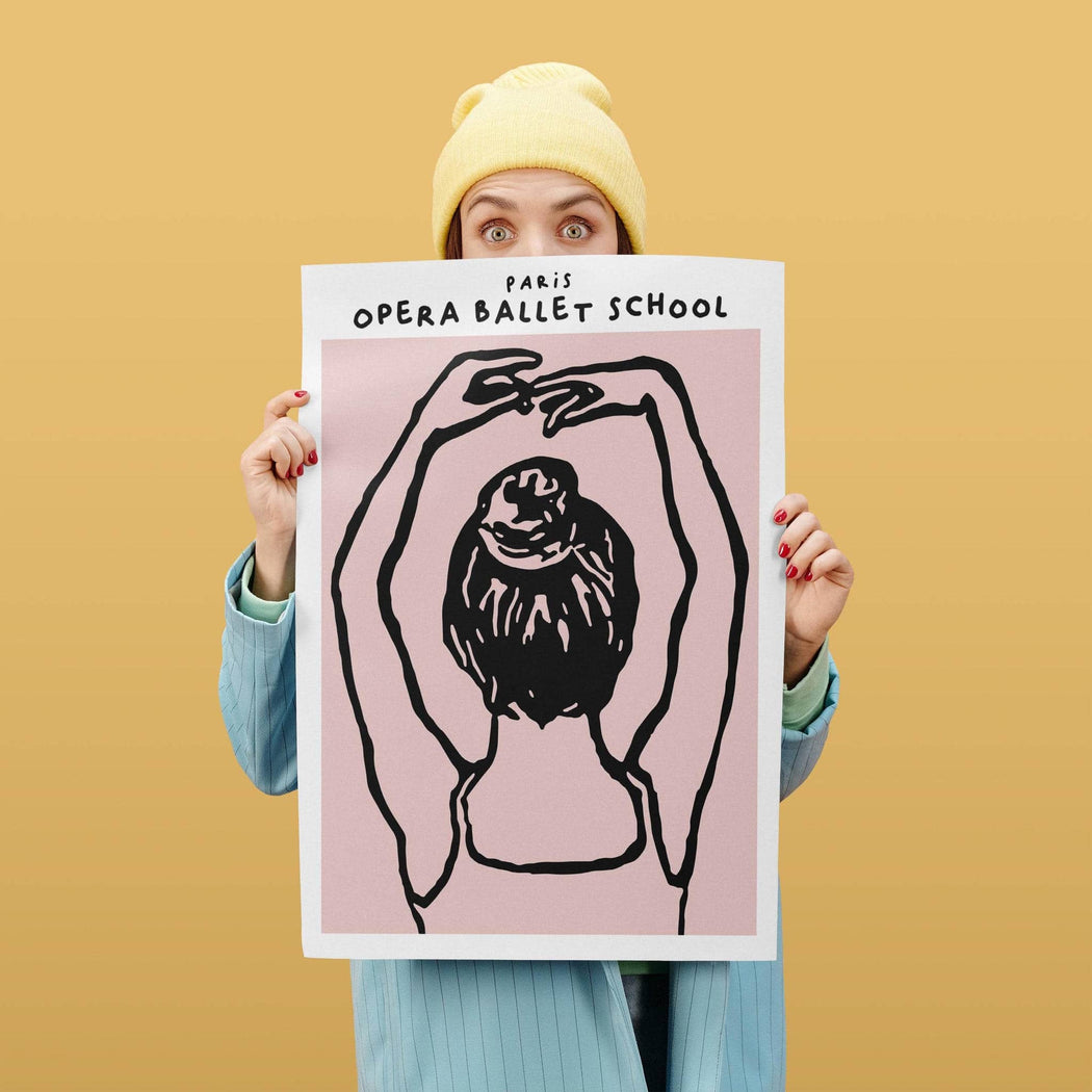 Paris Opera Ballet School Pink Poster — HypeSheriff US