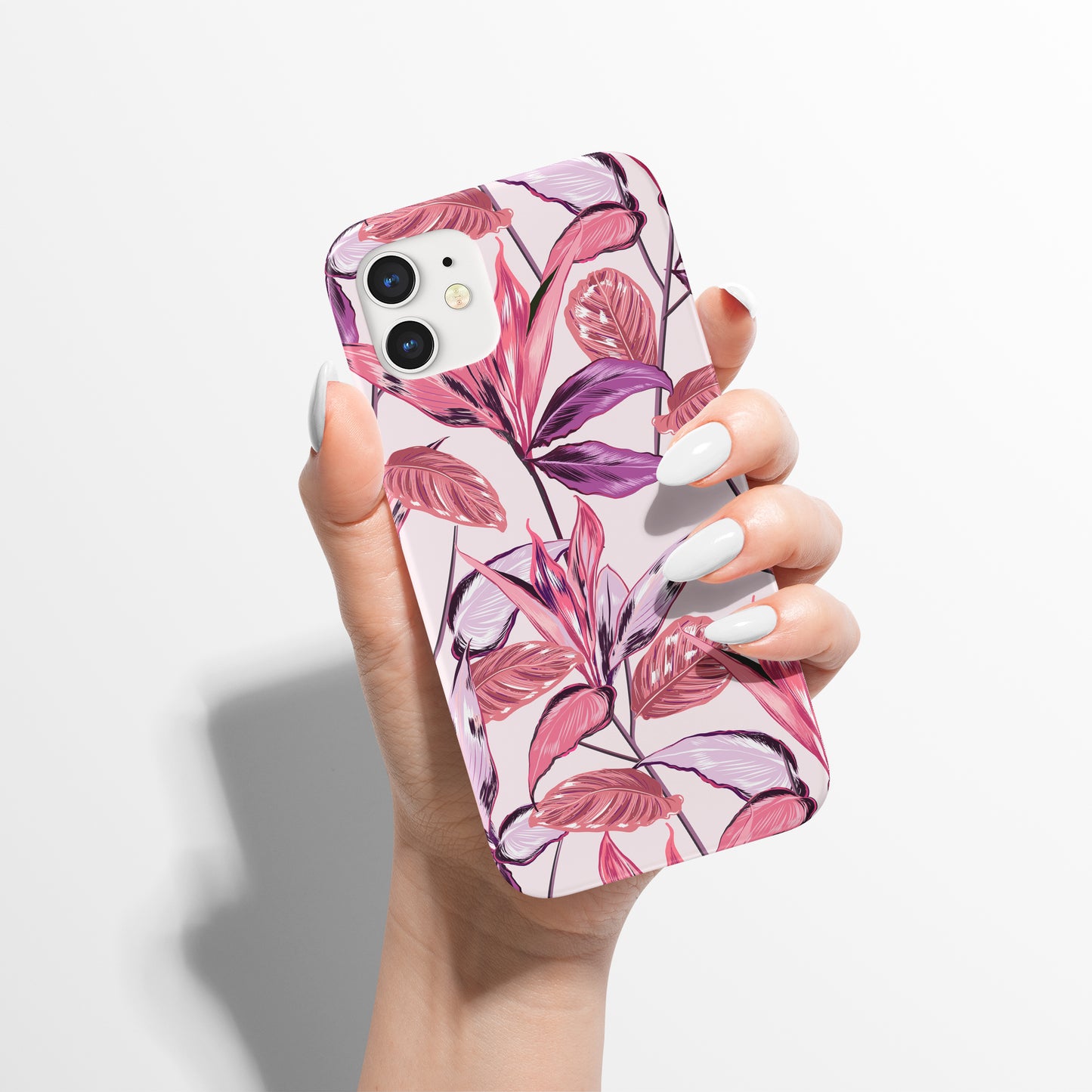 Pink Feminine Blossom Pattern iPhone Case