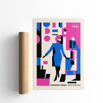 Retro Modern Fashion Week Poster