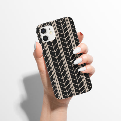 Black Boho Pattern iPhone Case