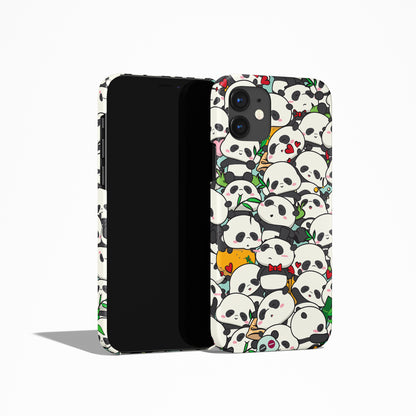 Cute Funny Pandas iPhone Case