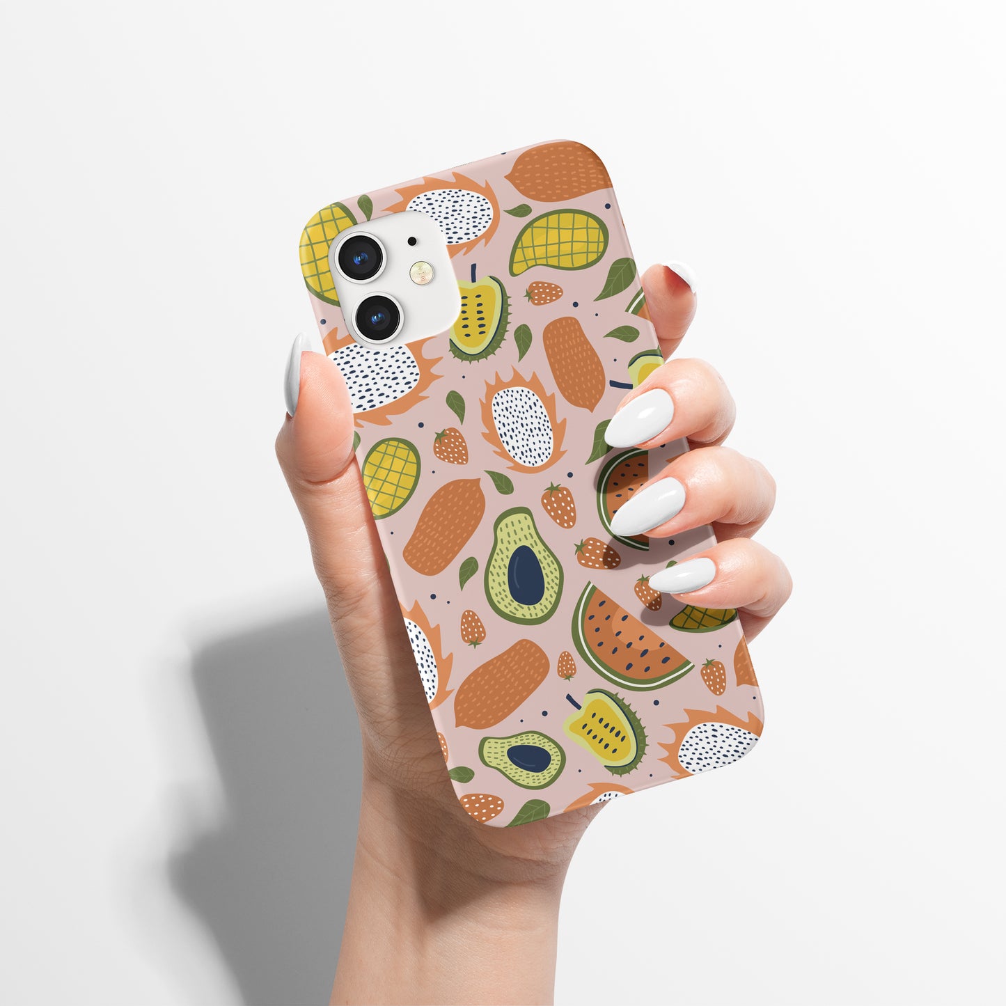 Vegan Fruits Colorful iPhone Case
