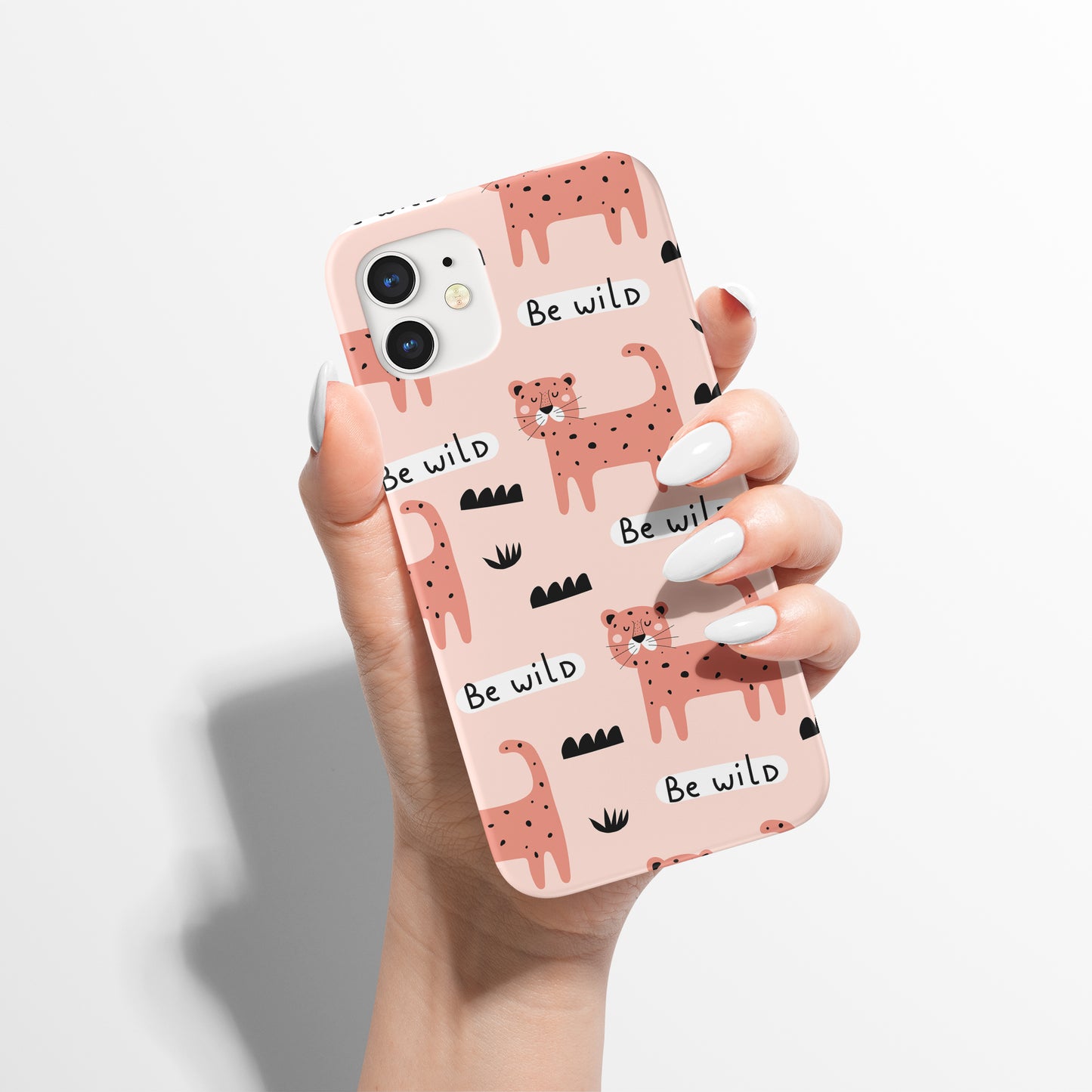 Be Wild Cheetah on Pink iPhone Case