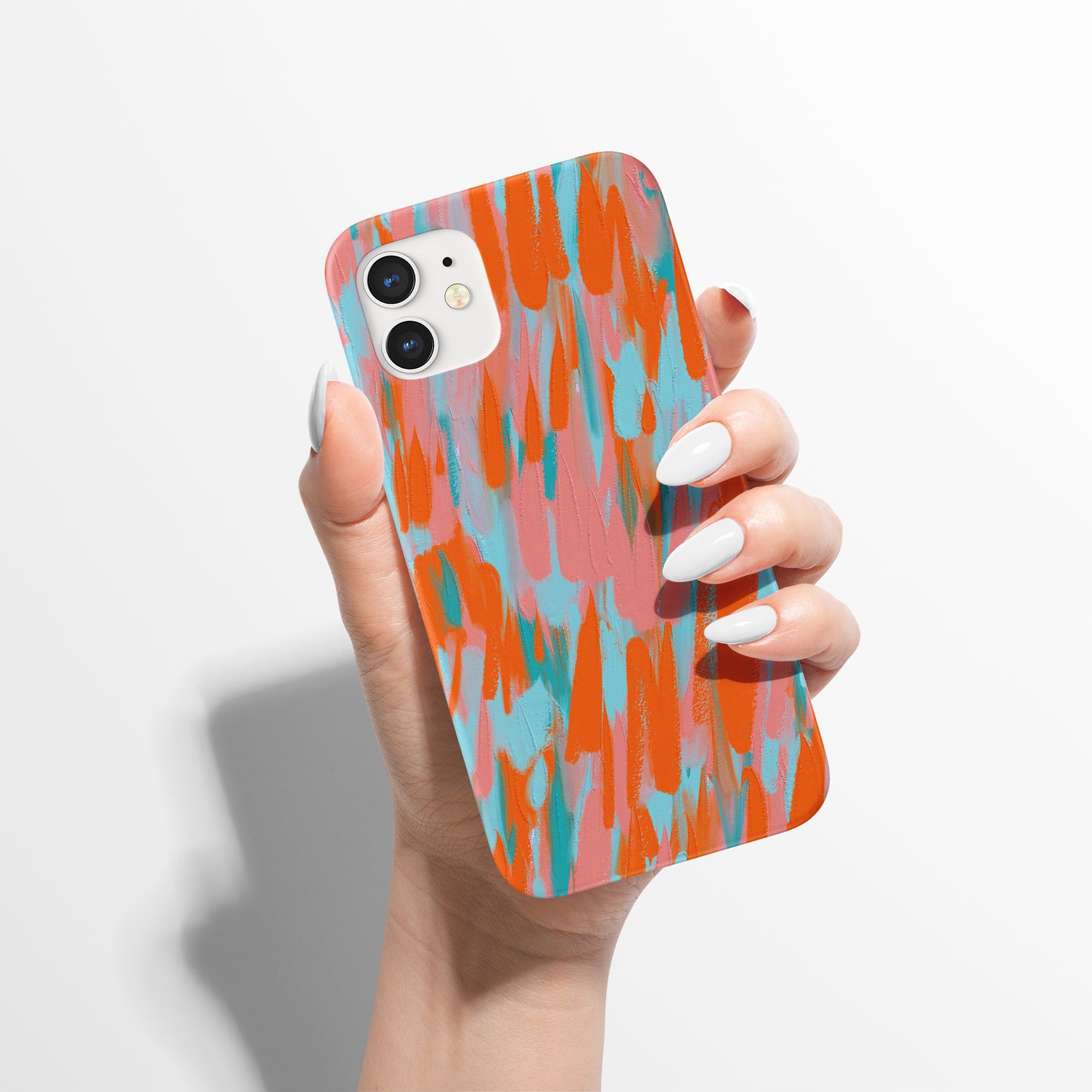 Colorful Brushstrokes Pattern iPhone Case