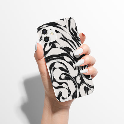 Black&White Abstract Art iPhone Case