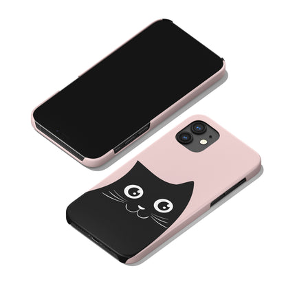 Black Cute Cat Cartoon iPhone Case