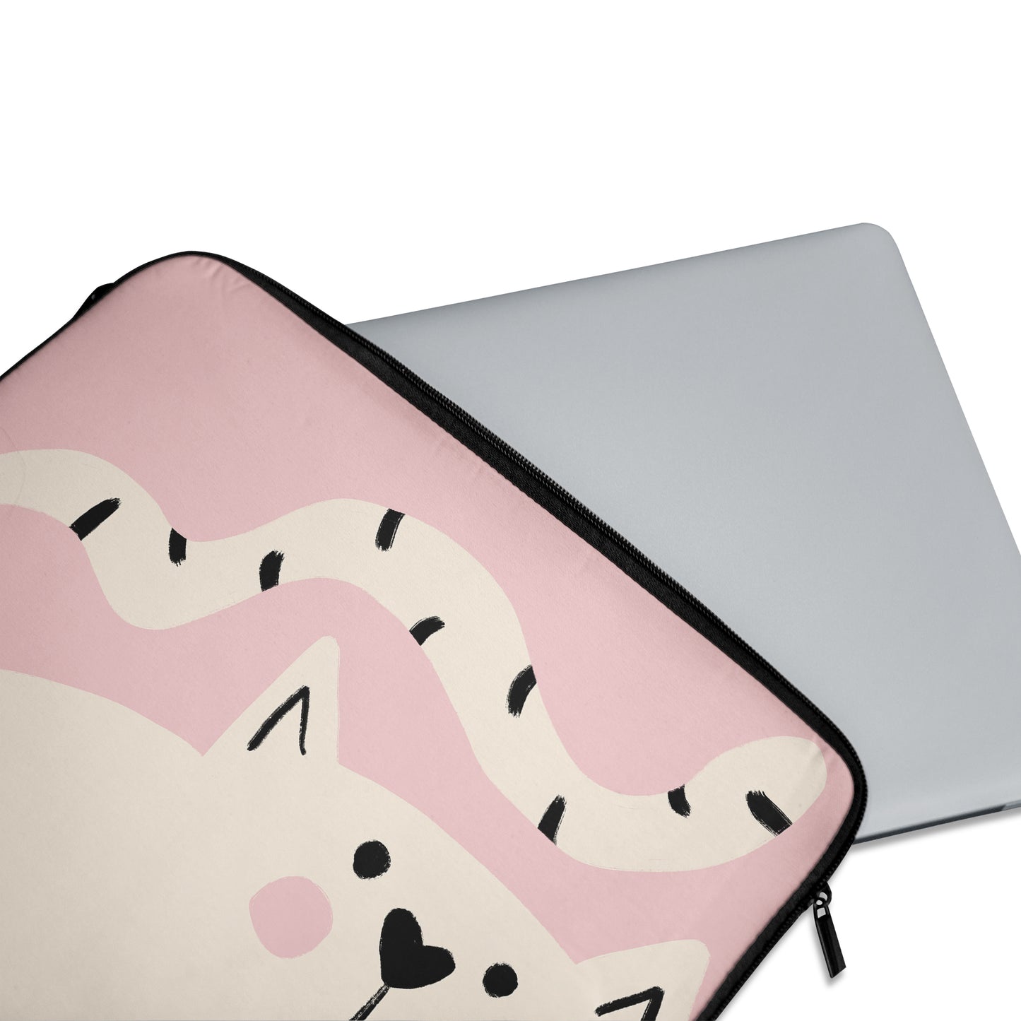 Cute Pink Cat - Laptop Sleeve