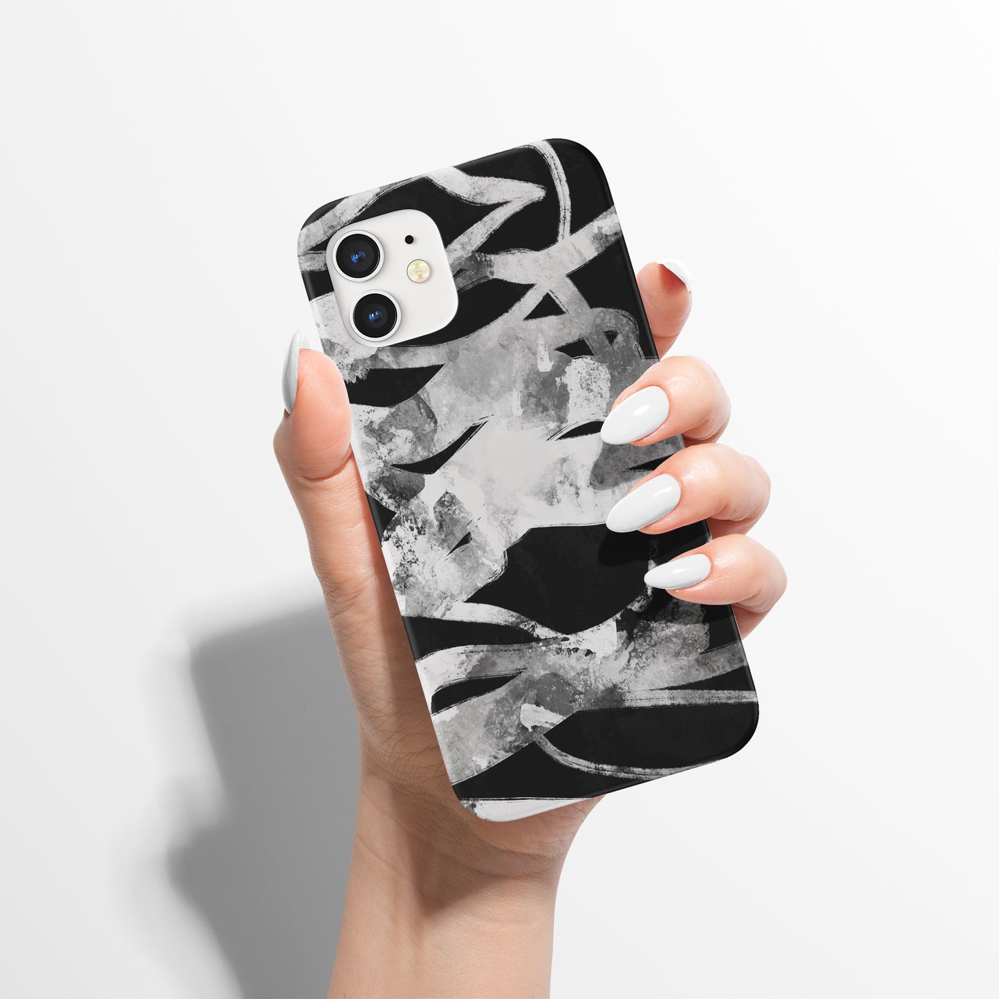 Black Abstract Art iPhone Case