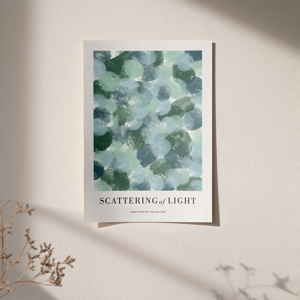 Scattering Of Light - Abstract Painting Poster