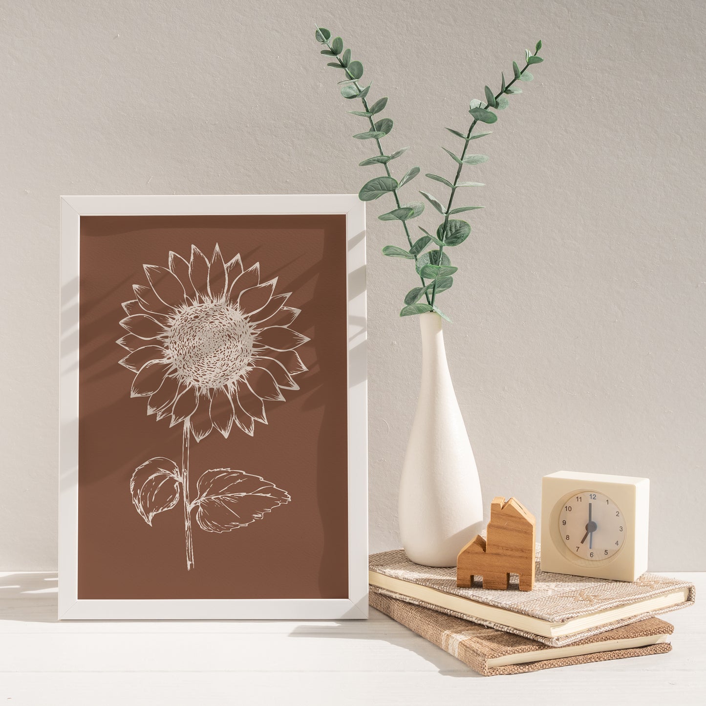Rustic Sunflower Poster