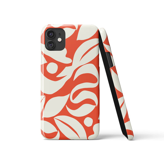 Red and White iPhone Case